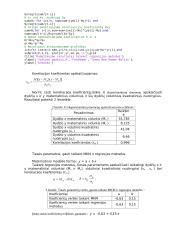 Procesų statinių charakteristikų apskaičiavimas, taikant statinius (regresijos) metodus 2 puslapis