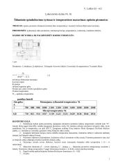 Šiluminio spinduliavimo ir temperatūros matavimas optiniu pirometru