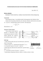 Tyrimas: šviesos bangos ilgio nustatymas Frenelio biprizme