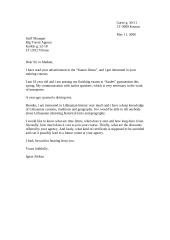 Letter about me