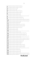 Chemijos pagrindų kryžiažodis 5 puslapis