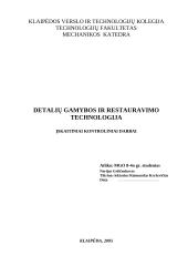 Detalių gamybos ir restauravimo technologija 16 puslapis