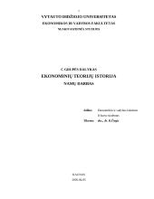 Ekonominių teorijų istorija