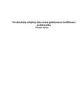 Nevalstybinių subjektų dalyvavimo ginkluotuose konfliktuose problematika