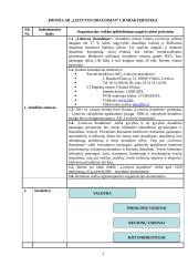 Įmonės charakteristika ir veiklos dokumentai: AB "Lietuvos draudimas" 4 puslapis