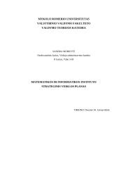 Įmonės strateginis veiklos planas: Matematikos ir informatikos institutas