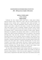 Įmonės strateginis veiklos planas: Matematikos ir informatikos institutas 3 puslapis