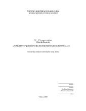 Įmonės veiklos dokumentų rengimo analizė: UAB "Žvaigždutė"