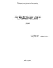 Inžinerinės termodinamikos savarankiškas darbas 16 puslapis