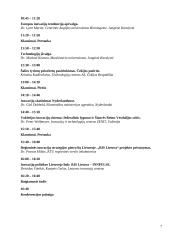 Konferencijos organizavimas: "Europos inovacijų strategijos" 7 puslapis