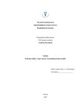 Konsultantų darbo analizė: prekybos tinklas "Topo centras"