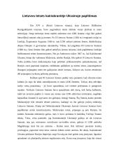 Lietuvos Didžiosios kunigaikštystės (LDK) teisės taikymas XIX amžiuje 5 puslapis