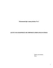 Lietuvos eksporto ir importo prognozavimas 2 puslapis