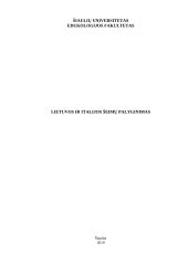 Lietuvos ir Italijos šeimų palyginimas