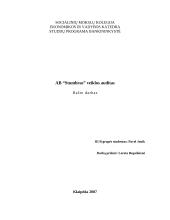 AB “Stumbras” veiklos auditas