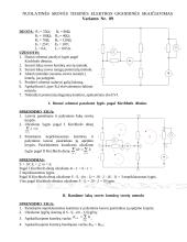 Nuolatinės srovės tiesinės grandinės apskaičiavimas