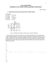 Nuolatinės srovės tiesinės grandinės skaičiavimas