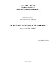 Organizacijos aplinkos įvertinimas: UAB "Prekmeda"