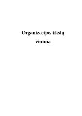 Organizacijos tikslų visuma