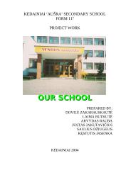 Our School: Kėdainiai "Aušros" school