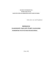 Pagrindinės tikslinės žemės naudojimo paskirties nustatymas ir keitimas