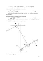 Plokščiojo keturių grandžių mechanizmo kinematinė analizė 5 puslapis