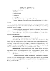 Prienų rajono savivaldybės finansų kontrolės taisyklės 3 puslapis