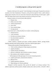 Socialinė programa "Galiu gyventi be cigaretės" 3 puslapis