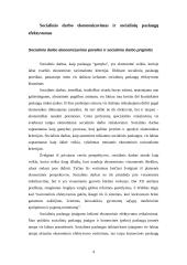 Socialinio darbo ekonomizavimas ir socialinių paslaugų efektyvumas 4 puslapis