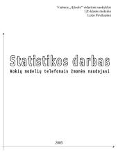 Statistinis tyrimas: kokių modelių telefonais žmonės naudojasi