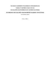 Suomijos socialinės ekonominės raidos ypatumai