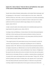 T. Adorno and M. Horkheimer. Culture industry
