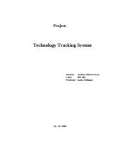 Techology Tracking Systems