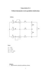 Trifazės kintamosios srovės tyrimas