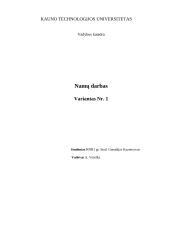 Vadybos proceso užduotis