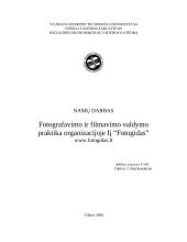 Valdymo praktika: fotografavimo ir filmavimo paslaugos IĮ "Fotogidas"