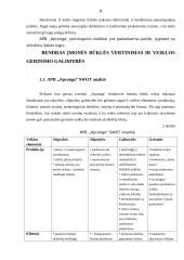 Veiklos analizė ir įvertinimas: APB "Apranga" 8 puslapis