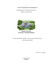 Verslo planas: investicija į vaistažolių auginimą UAB "Ekologija"