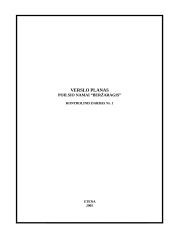 Verslo planas: poilsio namai "Beržaragis"