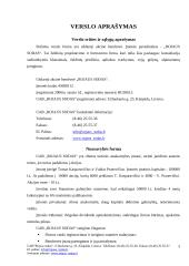 Verslo planas: želdinių projektavimas  UAB "Rojaus Sodas" 3 puslapis