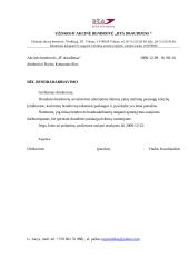 Charakteristika ir veiklos dokumentai: UAB "BTA Draudimas" 11 puslapis