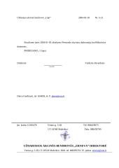 16 dokumentų pavyzdžių 13 puslapis