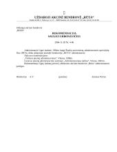 Dokumentų valdymas su pavyzdžiais 8 puslapis