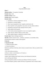 Geografijos pamokos planas: Europos augalija 2 puslapis