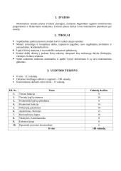 Matematikos pamokos planas 9-ai klasei 2 puslapis