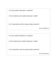 Renginio planas: Halloweenas 12 puslapis