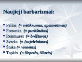 Barbarizmai - nenorminiai skoliniai 15 puslapis