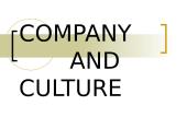 Company and culture