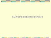 Dalykinė korespondencija