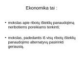 Ekonomika glaustai
